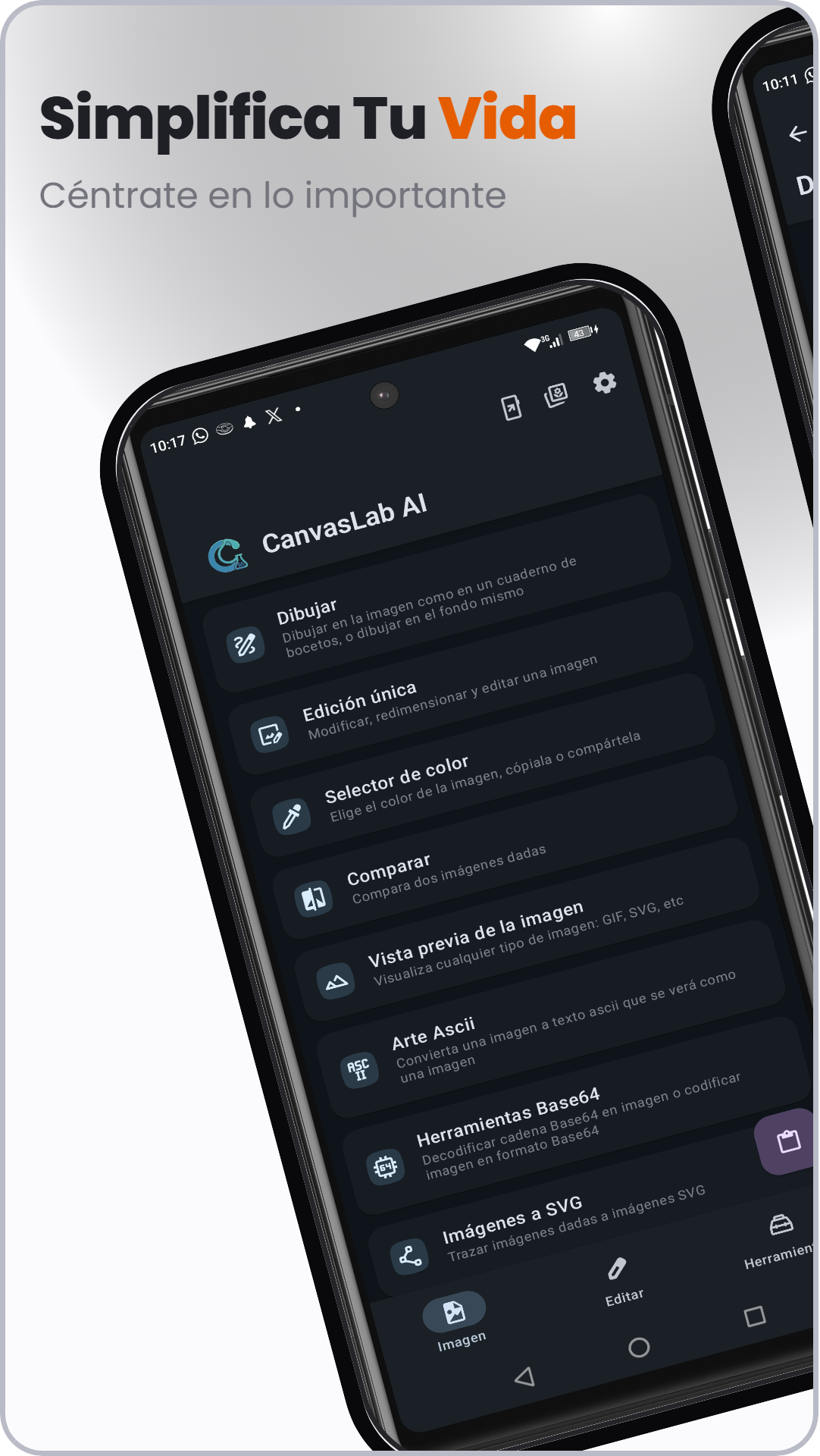 Captura de CanvasLab AI: Editor de Fotos